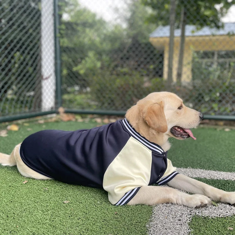 2024 Dog Winter Baseball Suit Pet Coat Clothes Popular Fashion Large Dog Outdoor Apparel Comfortable Dog Clothes Golden Labrador